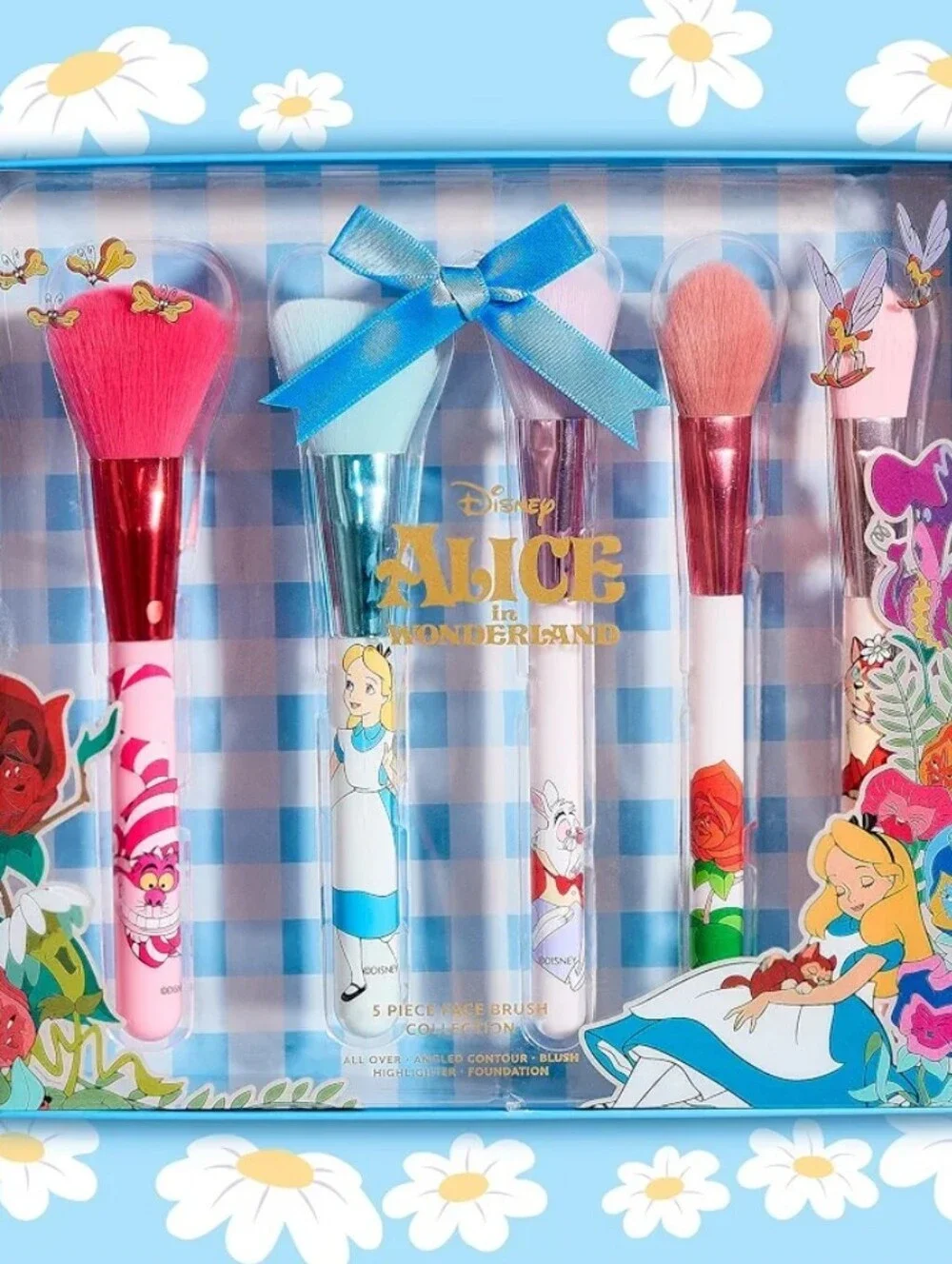 Disney Alice in Wonderland 5-Piece Makeup Brush Set